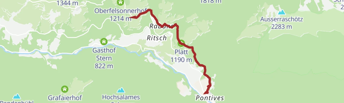 Route map: S.Pietro - Pontives